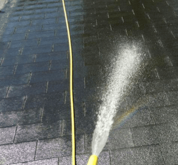Roof water test for leaks
