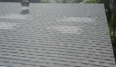 Roof with multiple repairs